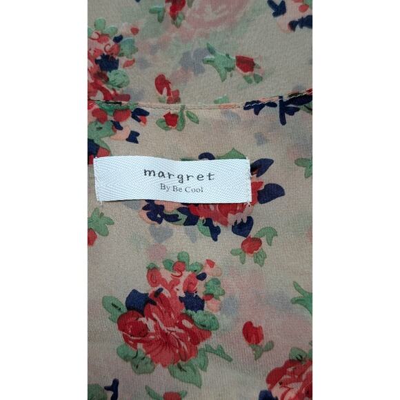 Be Cool Floral Tank Top Sleeveless Blouse Racerback Casual Summer - Picture 4 of 4